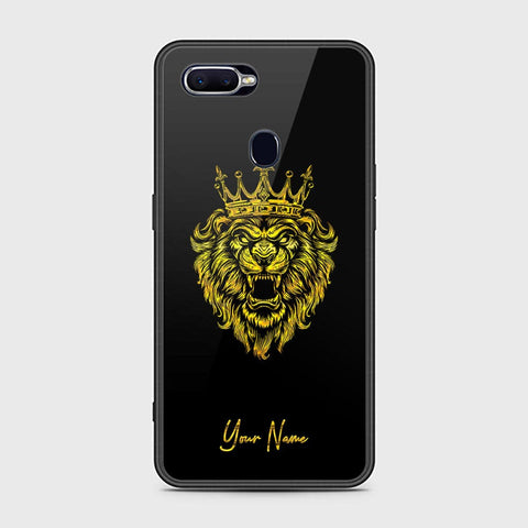 Oppo F9 / F9 Pro Cover - Gold Series - HQ Ultra Shine Premium Infinity Glass Soft Silicon Borders Case