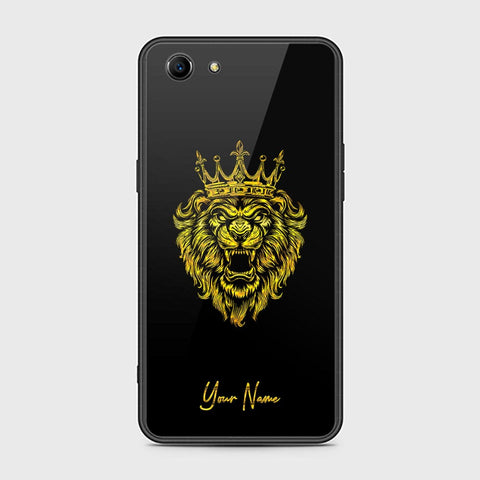 Oppo A83 Cover - Gold Series - HQ Ultra Shine Premium Infinity Glass Soft Silicon Borders Case