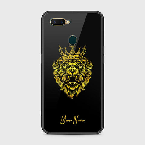 Oppo A5s Cover - Gold Series - HQ Ultra Shine Premium Infinity Glass Soft Silicon Borders Case