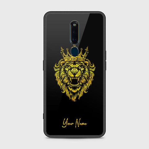 Oppo F11 Pro Cover - Gold Series - HQ Ultra Shine Premium Infinity Glass Soft Silicon Borders Case