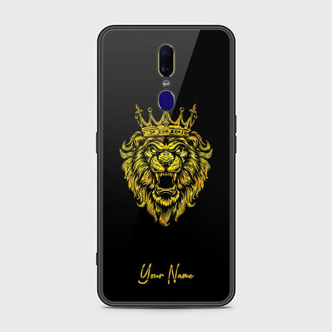 Oppo F11 Cover - Gold Series - HQ Ultra Shine Premium Infinity Glass Soft Silicon Borders Case