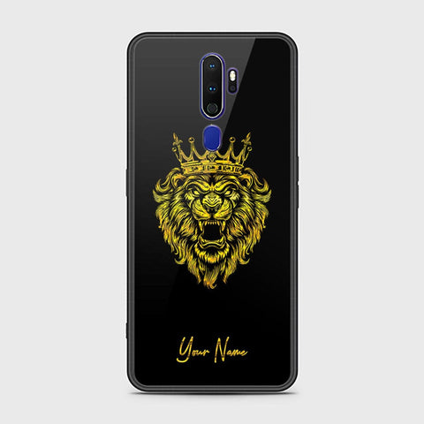 Oppo A5 2020 Cover - Gold Series - HQ Ultra Shine Premium Infinity Glass Soft Silicon Borders Case
