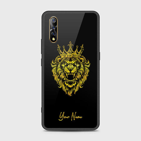Vivo S1 Cover - Gold Series - HQ Ultra Shine Premium Infinity Glass Soft Silicon Borders Case