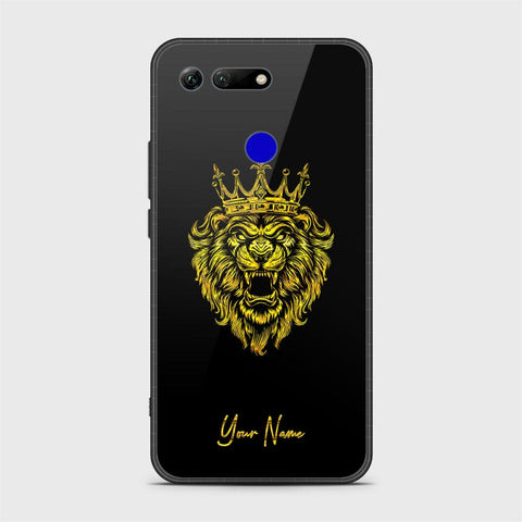 Huawei Honor View 20 Cover - Gold Series - HQ Ultra Shine Premium Infinity Glass Soft Silicon Borders Case