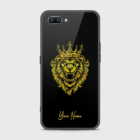 Realme C1 Cover - Gold Series - HQ Ultra Shine Premium Infinity Glass Soft Silicon Borders Case