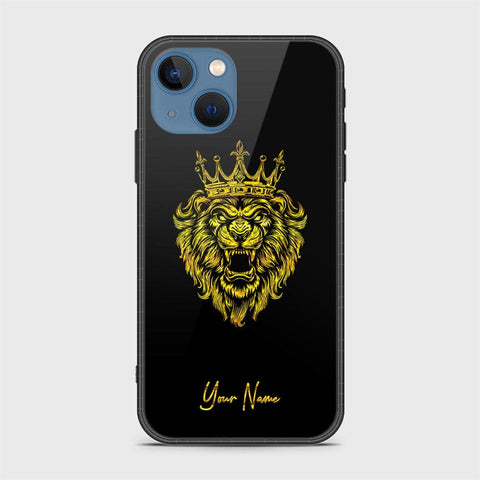 iPhone 13 Cover - Gold Series - HQ Ultra Shine Premium Infinity Glass Soft Silicon Borders Case