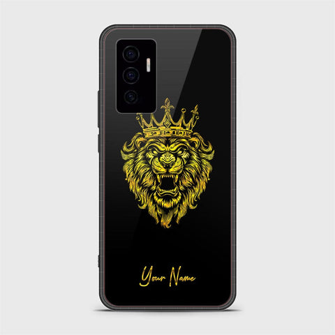 Vivo V23e Cover - Gold Series - HQ Ultra Shine Premium Infinity Glass Soft Silicon Borders Case