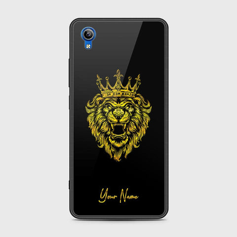 Vivo Y91C Cover - Gold Series - HQ Ultra Shine Premium Infinity Glass Soft Silicon Borders Case