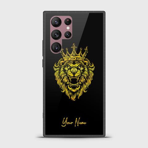 Samsung Galaxy S22 Ultra 5G Cover - Gold Series - HQ Ultra Shine Premium Infinity Glass Soft Silicon Borders Case
