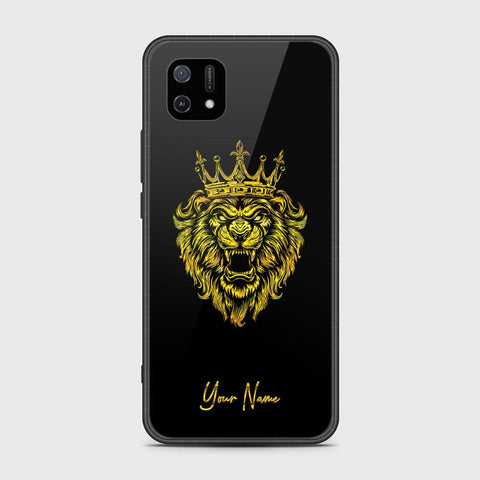 Oppo A16E Cover - Gold Series - HQ Ultra Shine Premium Infinity Glass Soft Silicon Borders Case