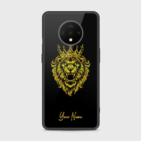OnePlus 7T Cover - Gold Series - HQ Ultra Shine Premium Infinity Glass Soft Silicon Borders Case