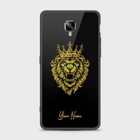 Oneplus 3 Cover - Gold Series - HQ Ultra Shine Premium Infinity Glass Soft Silicon Borders Case