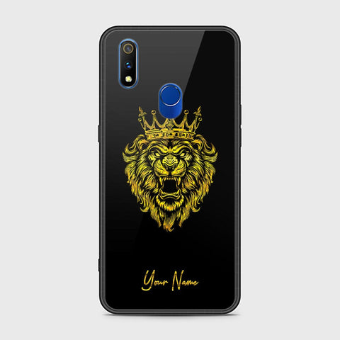 Realme 3 Pro Cover - Gold Series - HQ Ultra Shine Premium Infinity Glass Soft Silicon Borders Case