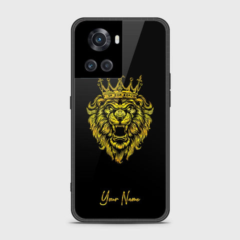 OnePlus Ace Cover - Gold Series - HQ Ultra Shine Premium Infinity Glass Soft Silicon Borders Case