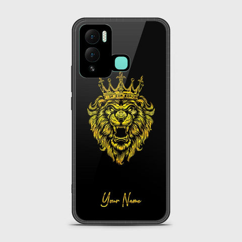 Infinix Hot 12 Play Cover - Gold Series - HQ Ultra Shine Premium Infinity Glass Soft Silicon Borders Case