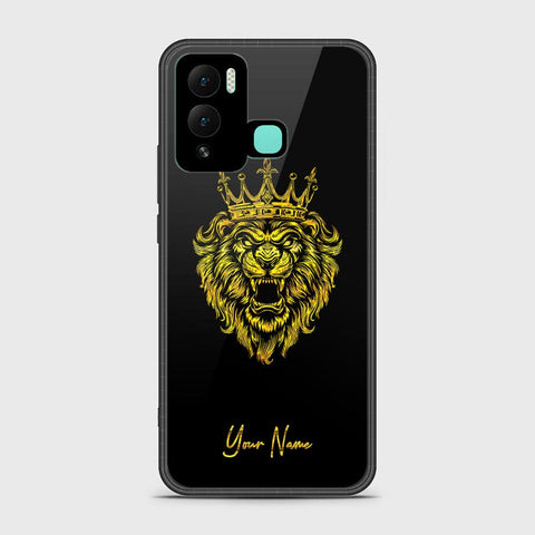 Infinix Hot 12 Play Cover - Gold Series - HQ Ultra Shine Premium Infinity Glass Soft Silicon Borders Case