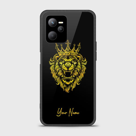 Realme C35 Cover - Gold Series - HQ Ultra Shine Premium Infinity Glass Soft Silicon Borders Case