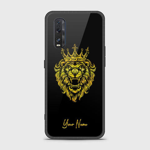 Oppo Find X2 Cover - Gold Series - HQ Ultra Shine Premium Infinity Glass Soft Silicon Borders Case