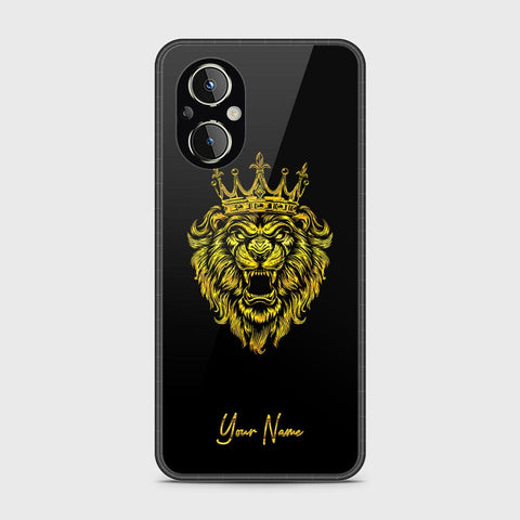 Oppo Reno 8z 5G Cover - Gold Series - HQ Ultra Shine Premium Infinity Glass Soft Silicon Borders Case