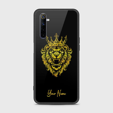 Realme 6 Cover - Gold Series - HQ Ultra Shine Premium Infinity Glass Soft Silicon Borders Case