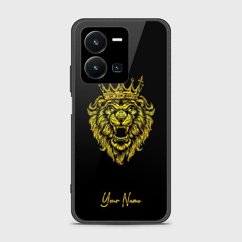 Vivo Y35 4G Cover - Gold Series - HQ Ultra Shine Premium Infinity Glass Soft Silicon Borders Case