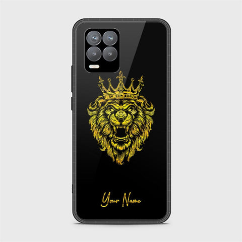 Realme 8 Cover - Gold Series - HQ Ultra Shine Premium Infinity Glass Soft Silicon Borders Case