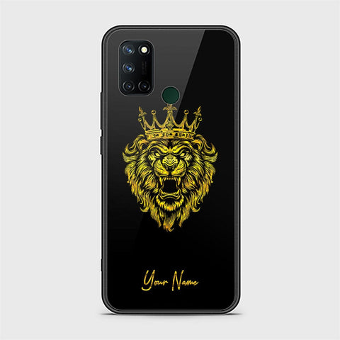 Realme 7i Cover - Gold Series - HQ Ultra Shine Premium Infinity Glass Soft Silicon Borders Case