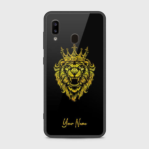 Samsung Galaxy A30 Cover - Gold Series - HQ Ultra Shine Premium Infinity Glass Soft Silicon Borders Case