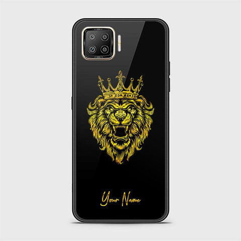 Oppo F17 Pro Cover - Gold Series - HQ Ultra Shine Premium Infinity Glass Soft Silicon Borders Case