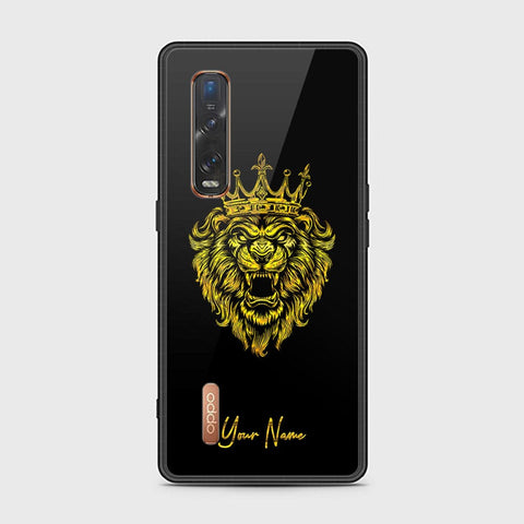 Oppo Find X2 Pro Cover - Gold Series - HQ Ultra Shine Premium Infinity Glass Soft Silicon Borders Case