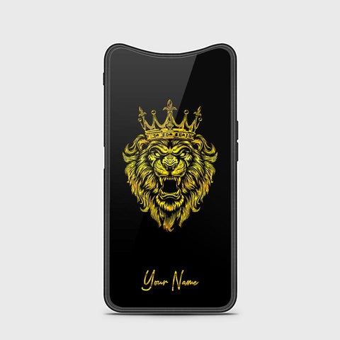 Oppo Find X Cover - Gold Series - HQ Ultra Shine Premium Infinity Glass Soft Silicon Borders Case