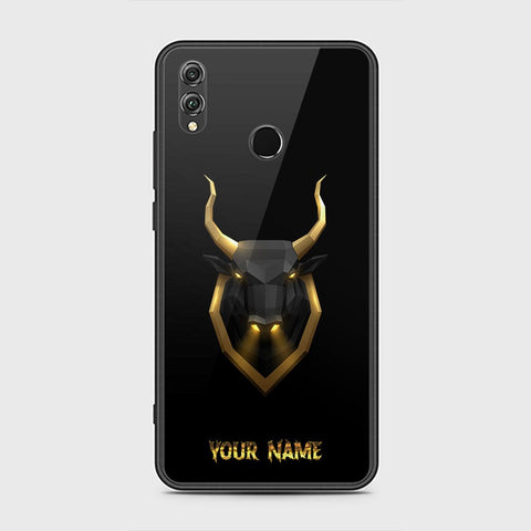 Huawei Honor 8X Cover - Gold Series - HQ Ultra Shine Premium Infinity Glass Soft Silicon Borders Case