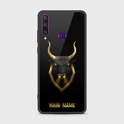 Huawei Y6p Cover - Gold Series - HQ Ultra Shine Premium Infinity Glass Soft Silicon Borders Case