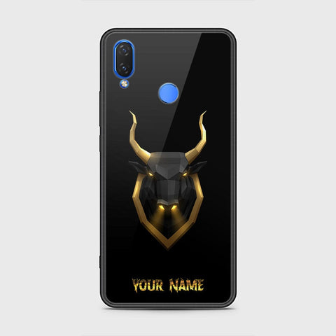 Huawei Y9 2019 Cover - Gold Series - HQ Ultra Shine Premium Infinity Glass Soft Silicon Borders Case