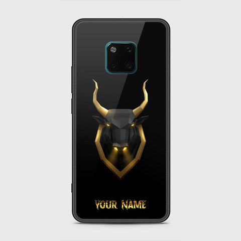 Huawei Mate 20 Pro Cover - Gold Series - HQ Ultra Shine Premium Infinity Glass Soft Silicon Borders Case