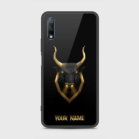 Honor 9X without logo Cover - Gold Series - HQ Ultra Shine Premium Infinity Glass Soft Silicon Borders Case