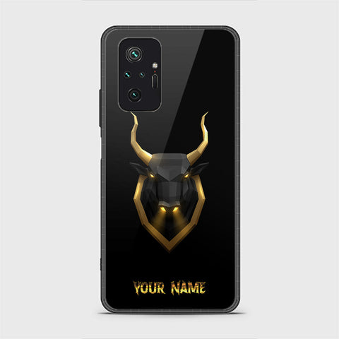 Xiaomi Redmi Note 10 Pro 4G Cover - Gold Series - HQ Ultra Shine Premium Infinity Glass Soft Silicon Borders Case