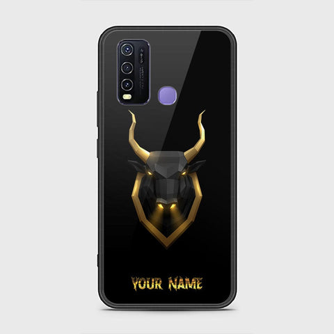 Vivo Y30 Cover - Gold Series - HQ Ultra Shine Premium Infinity Glass Soft Silicon Borders Case