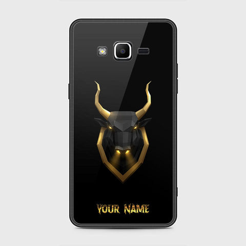 J2 Prime Cover - Gold Series - HQ Ultra Shine Premium Infinity Glass Soft Silicon Borders Case