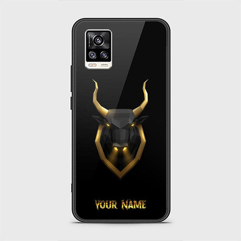 Vivo V20 Cover - Gold Series - HQ Ultra Shine Premium Infinity Glass Soft Silicon Borders Case