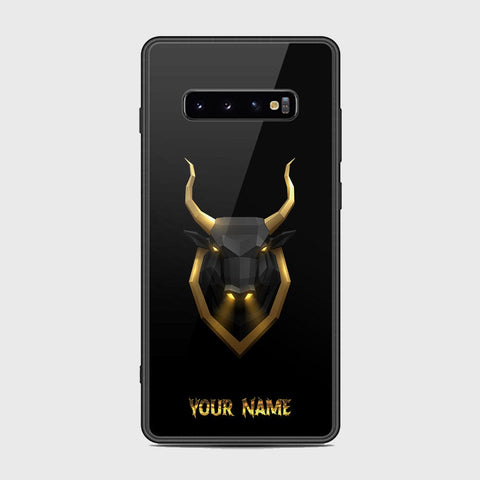 Samsung Galaxy S10 Plus Cover - Gold Series - HQ Ultra Shine Premium Infinity Glass Soft Silicon Borders Case