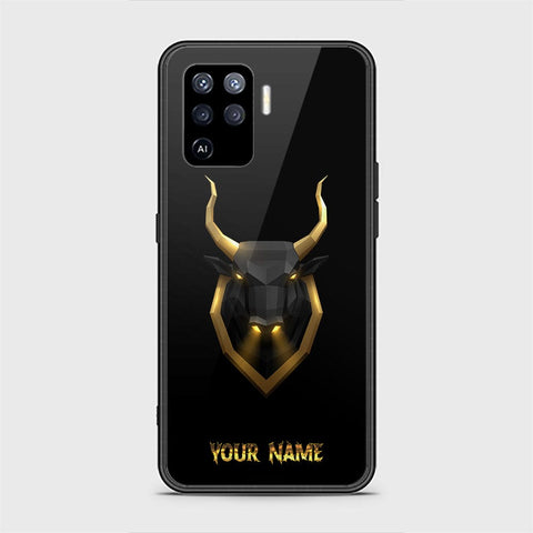 Oppo A94 Cover - Gold Series - HQ Ultra Shine Premium Infinity Glass Soft Silicon Borders Case