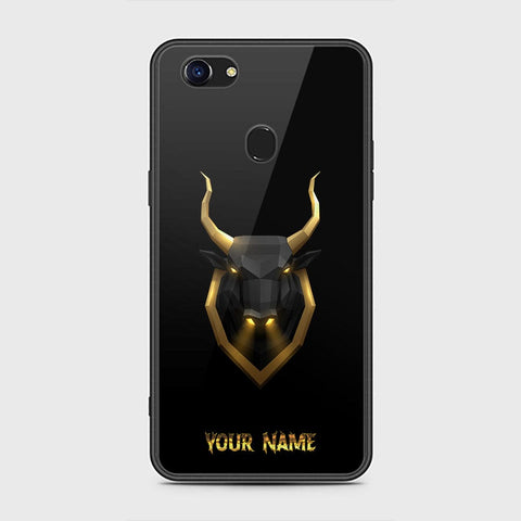 Oppo F5 Cover - Gold Series - HQ Ultra Shine Premium Infinity Glass Soft Silicon Borders Case