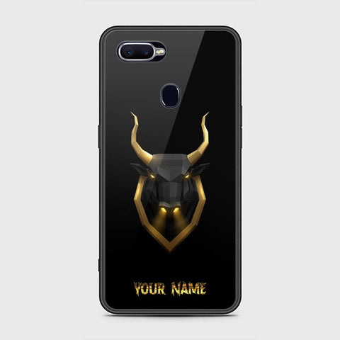 Oppo F9 / F9 Pro Cover - Gold Series - HQ Ultra Shine Premium Infinity Glass Soft Silicon Borders Case