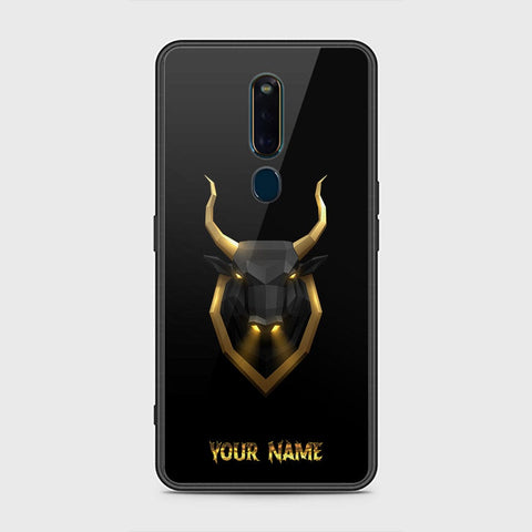 Oppo F11 Pro Cover - Gold Series - HQ Ultra Shine Premium Infinity Glass Soft Silicon Borders Case