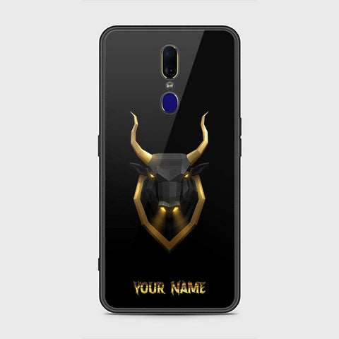 Oppo A9 Cover - Gold Series - HQ Ultra Shine Premium Infinity Glass Soft Silicon Borders Case