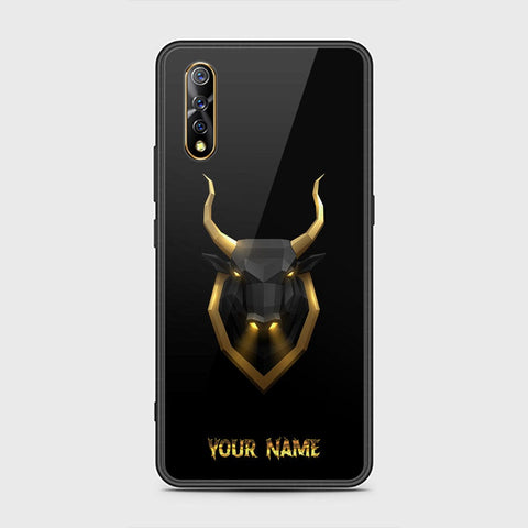 Vivo S1 Cover - Gold Series - HQ Ultra Shine Premium Infinity Glass Soft Silicon Borders Case