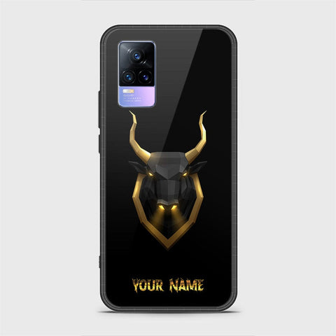 Vivo V21e Cover - Gold Series - HQ Ultra Shine Premium Infinity Glass Soft Silicon Borders Case