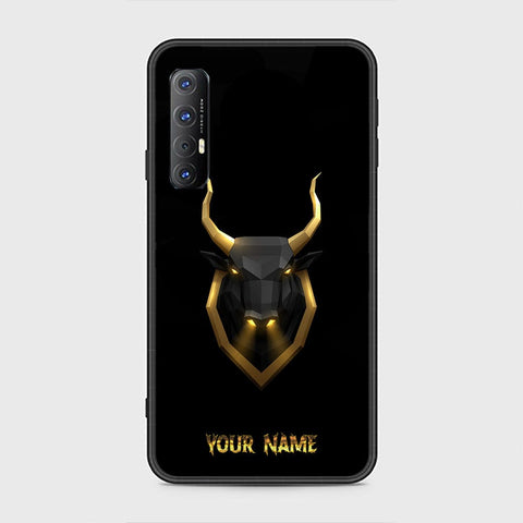 Oppo Reno 3 Pro 5G Cover - Gold Series - HQ Ultra Shine Premium Infinity Glass Soft Silicon Borders Case