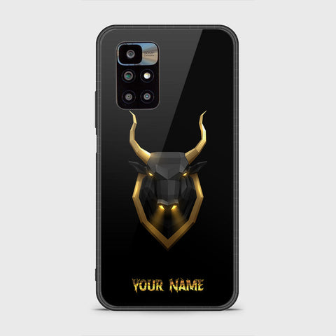 Xiaomi Redmi 10 Cover - Gold Series - HQ Ultra Shine Premium Infinity Glass Soft Silicon Borders Case